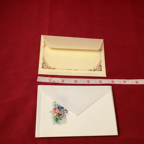 Small floral blank card (no fold) lot - Picture 5 of 7